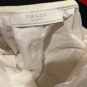 White Prada polo shirt